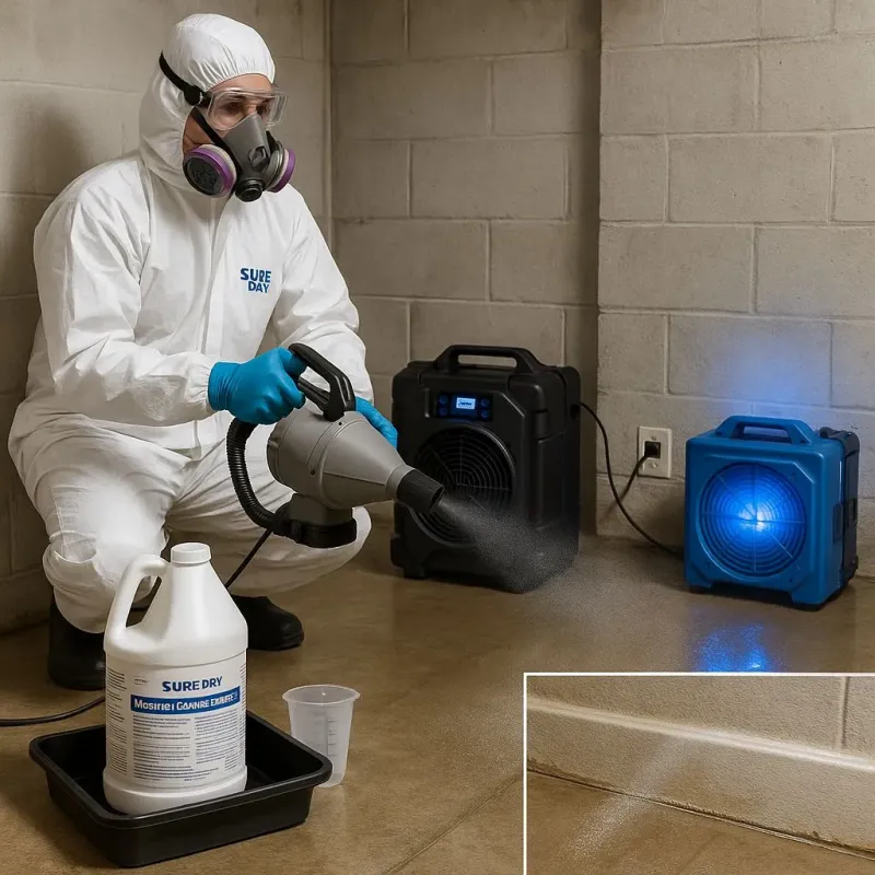 Sanitization and Odor Removal process in Norwood, MA
